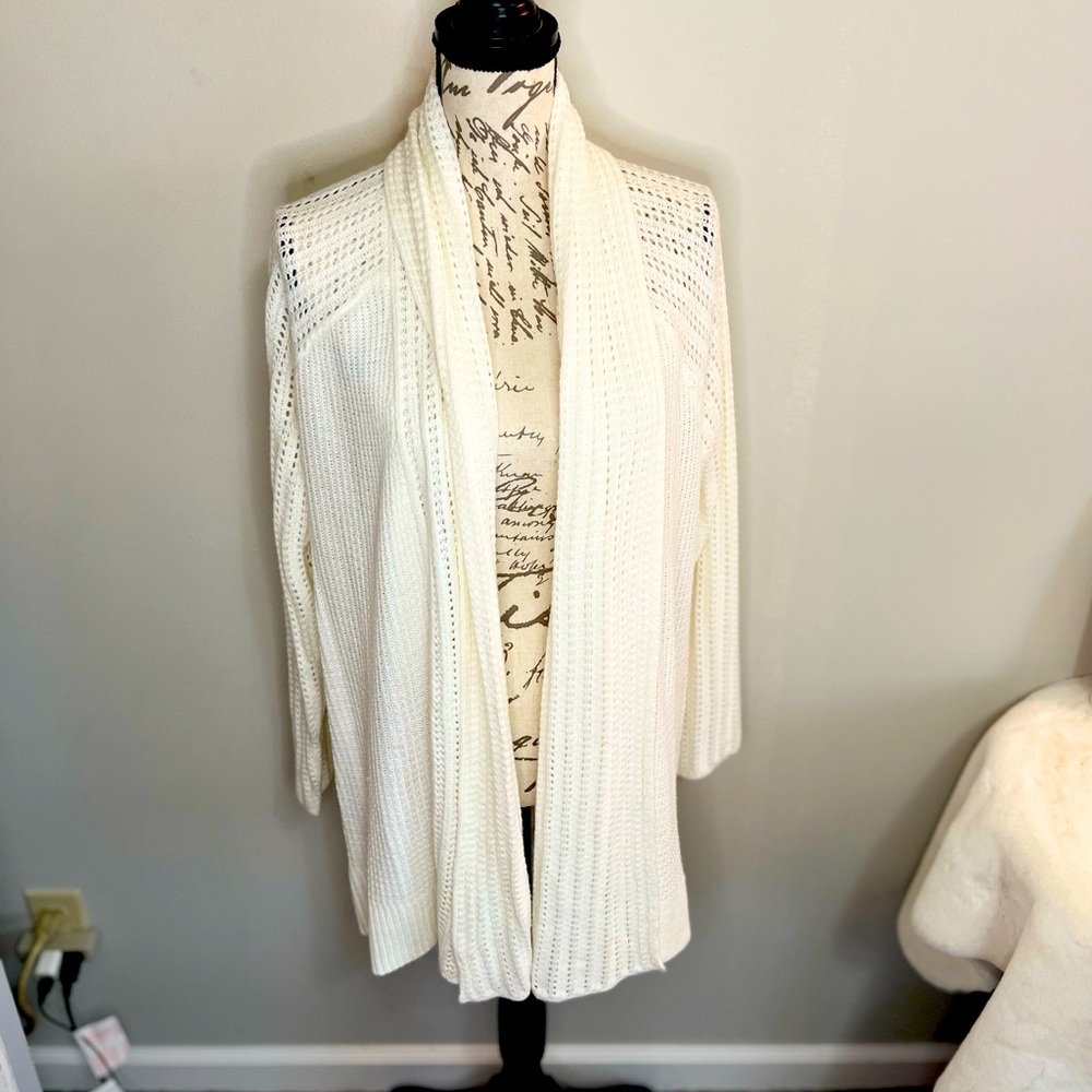 Daisy Fuentes Oversized Open Front Cardigan Sweater